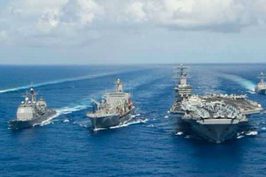 இந்தியா, ஜப்பான், அமெரிக நாடுகளுக்கு இடையேயான கடற்படை பயிற்சி தொடங்கியது!