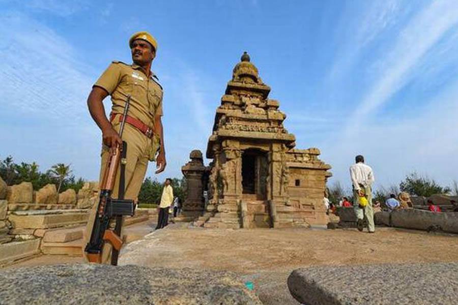 சீன அதிபர் - பிரதமர் மோடி வருகை எதிரொலி : உச்சக்கட்ட பாதுகாப்பு வளையத்தில் மாமல்லபுரம்!