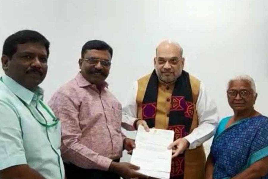 பேரறிவாளன் தாயாருடன் தொல்.திருமாவளவன் மத்திய உள்துறை அமைச்சர் அமித்ஷாவுடன் சந்திப்பு!