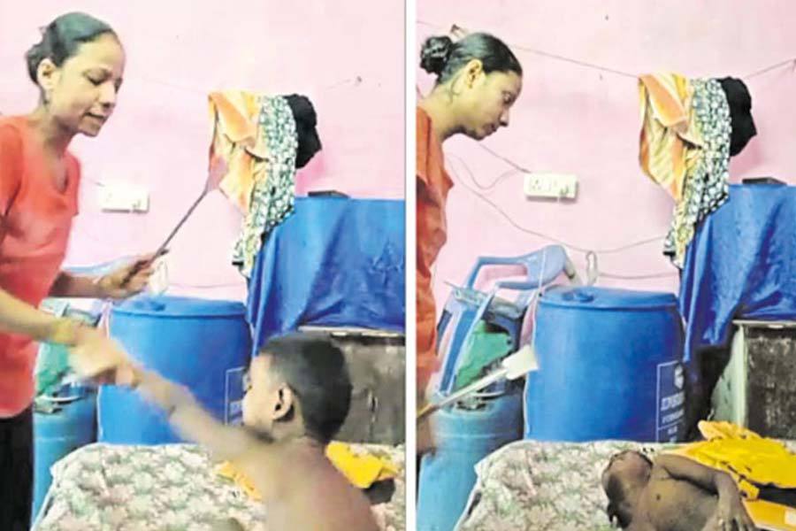 கணவரிடம் கூடுதல் பராமரிப்பு தொகை கேட்பதற்காக, தனது 3 வயது மகனை கண்மூடித்தனமாக தாக்கிய தாய் கைது!