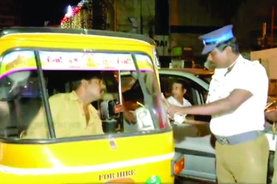 சென்னை நகர் முழுவதும் விடிய விடிய வாகன சோதனை!