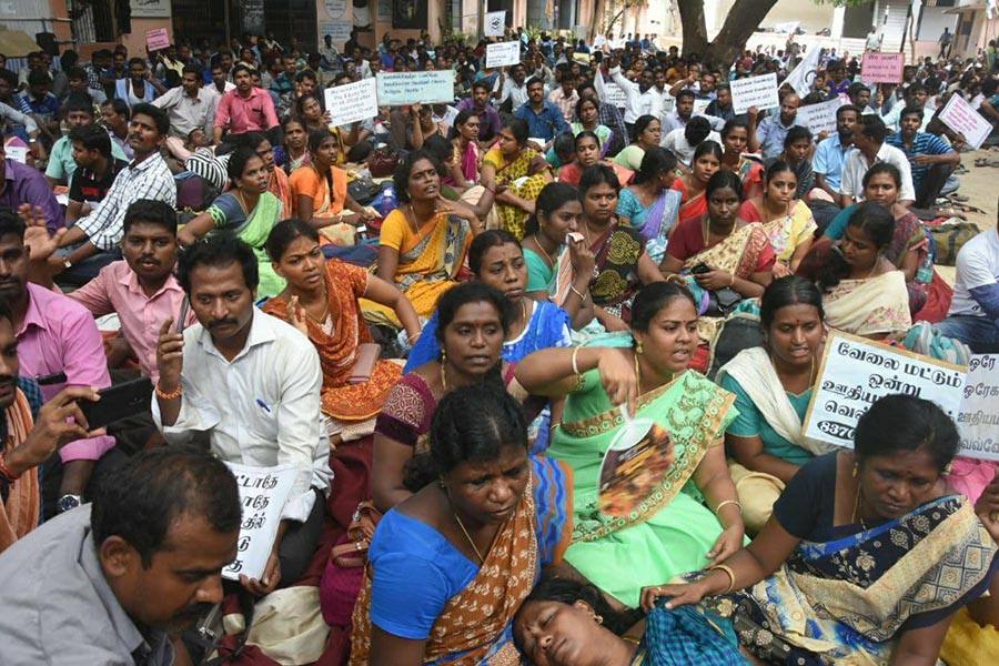 4வது நாளாக தொடரும் இடைநிலை ஆசிரியர்களின் போராட்டம்!