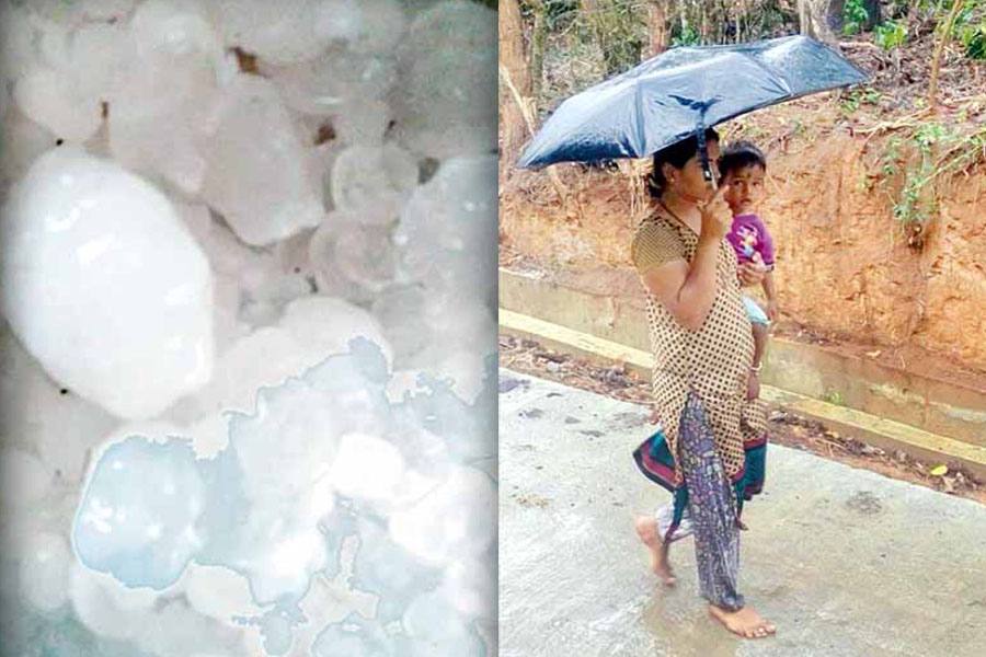 குடகு மாவட்டத்தில் இடி-மின்னலுடன் ஆலங்கட்டி மழை!